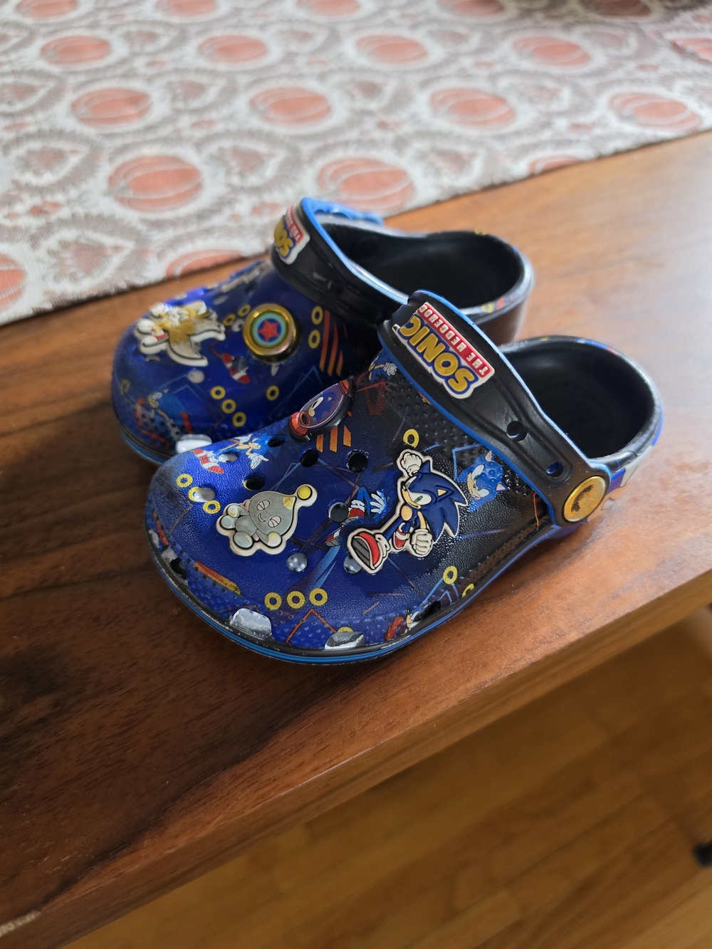 CROCS Kids Blue Sonic Character Clog Sandals